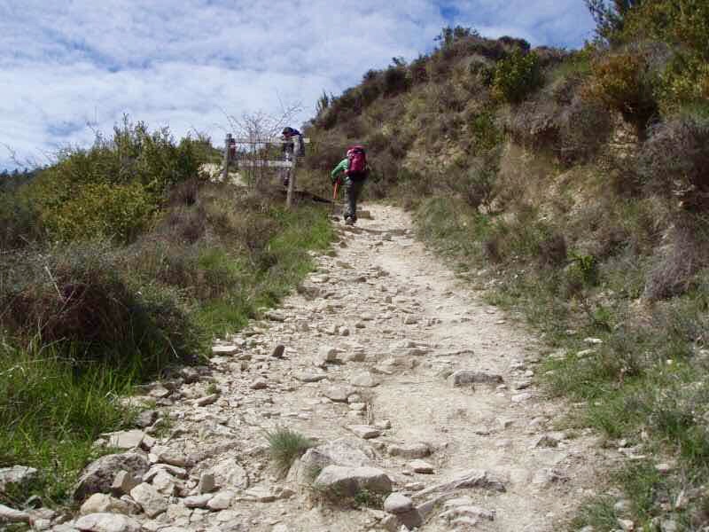 石ガラガラパンプローナまでの道