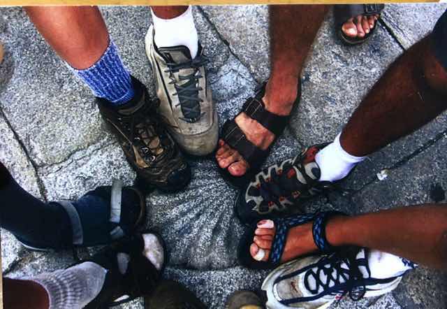 ハガキカミーノ足