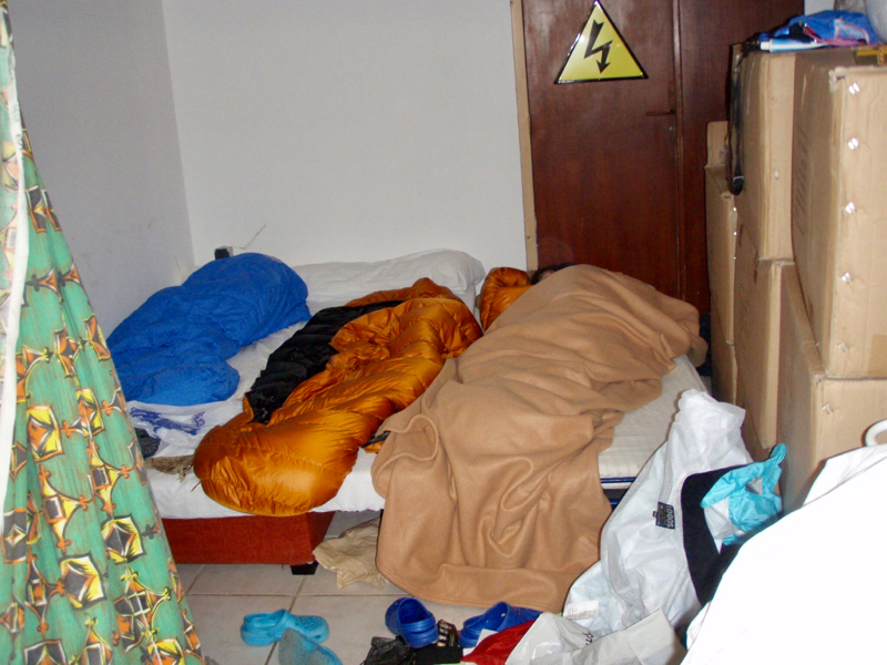 416カミーノ、ピレネー、オリソン納戸