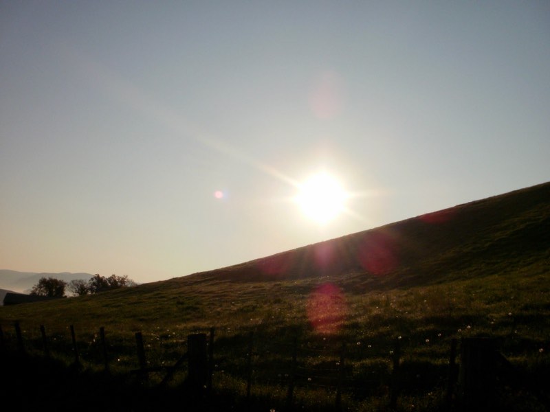 416カミーノ、サンティアゴ巡礼、ピレネー、サンジャンピエドポー、朝焼け