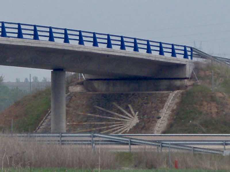 507カミーノ道のホタテマーク