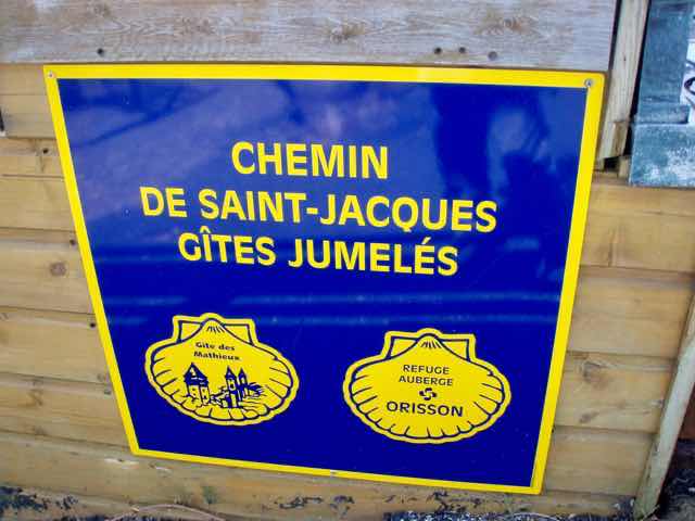 416カミーノ、サンティアゴ巡礼、ピレネー、オリソン看板