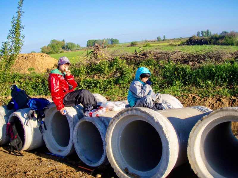 510ポブラシオン・デ・カンポス、サンティアゴ巡礼、土管朝ごはん