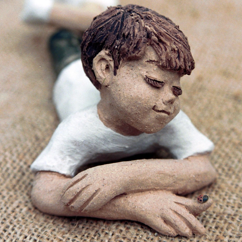 陶人形　てんとう虫　カミーノ