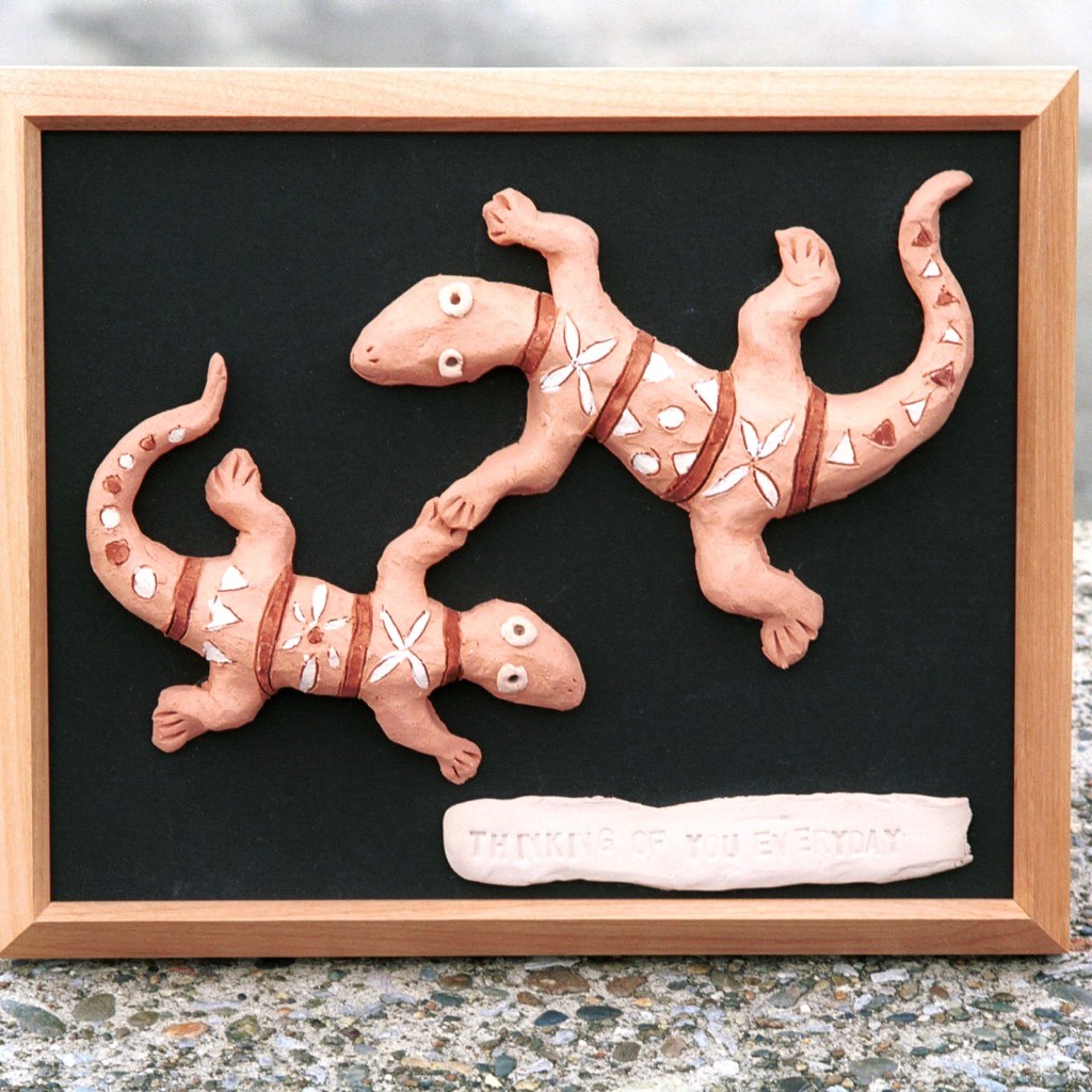 陶人形、トッケー、トカゲ、カミーノ