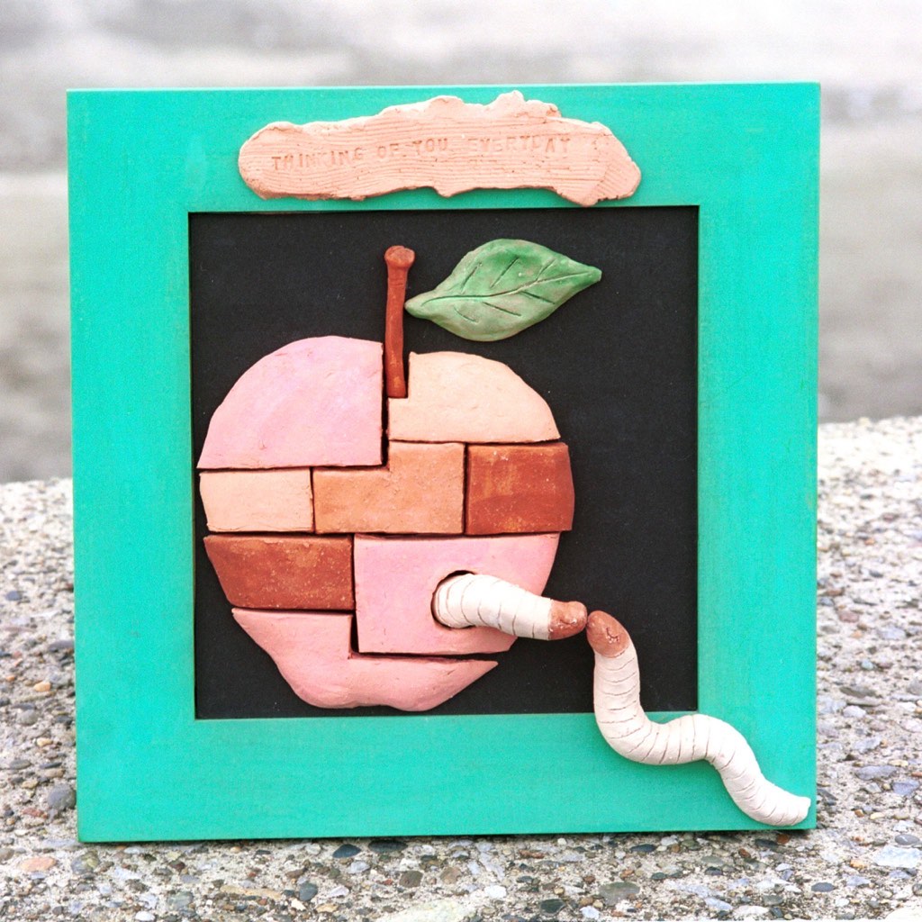 陶人形、アップル、リンゴ、カミーノ