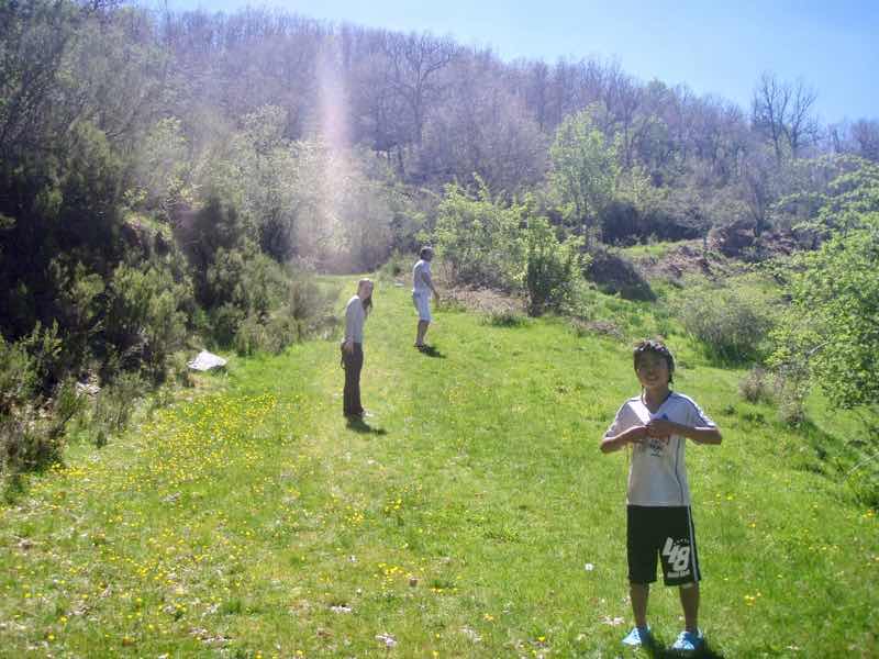 522 カミーノ マンヘリン 沢の水浴び2クリス