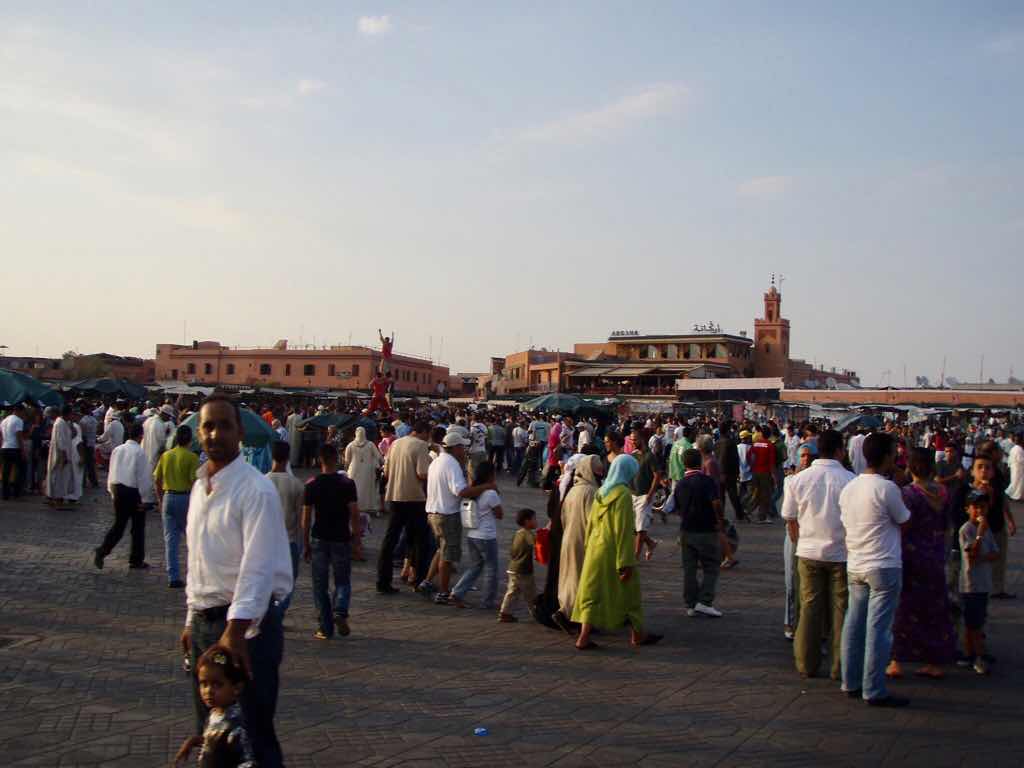 モロッコ　マラケシュ　バザール