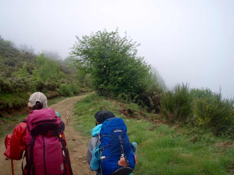 527 カミーノ　セブレイロ　山道後ろ姿12