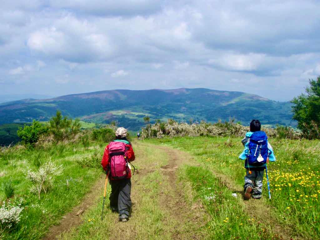 528 カミーノ　トリカステーリャ　山景色　風景12 後ろ姿