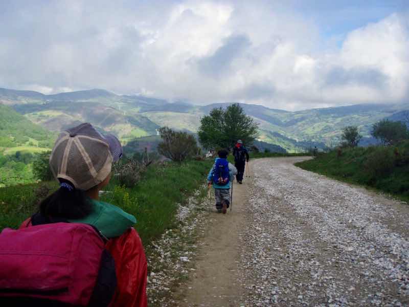 527 カミーノ　オスピタルデコンデサ　12山道曇り空
