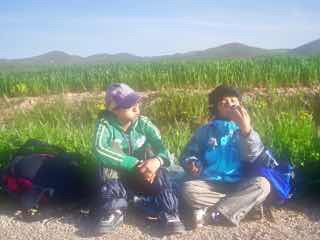 426 スペイン旅 子どもと一緒 トレス・デル・リオ サンティアゴ巡礼 休憩13