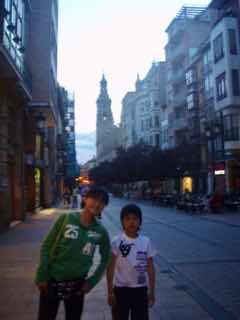 428ログローニョ　Logrono　街並み夕方　12