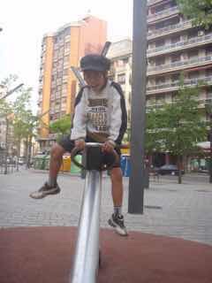 429 スペイン巡礼 子どもと海外 ログローニョ公園 ナバラッテ navarrete 2