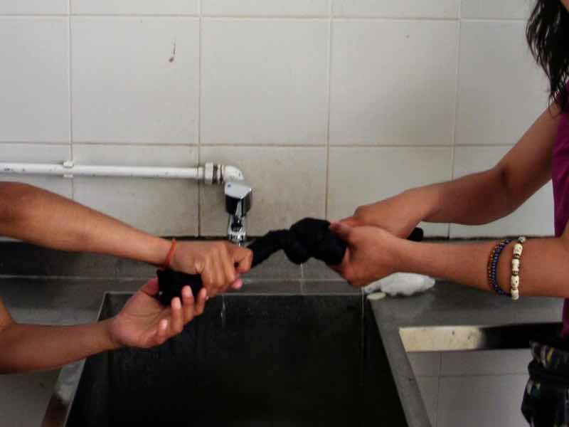 601 カミーノ　caminoポルトマリンportmarin アルベルゲ洗濯