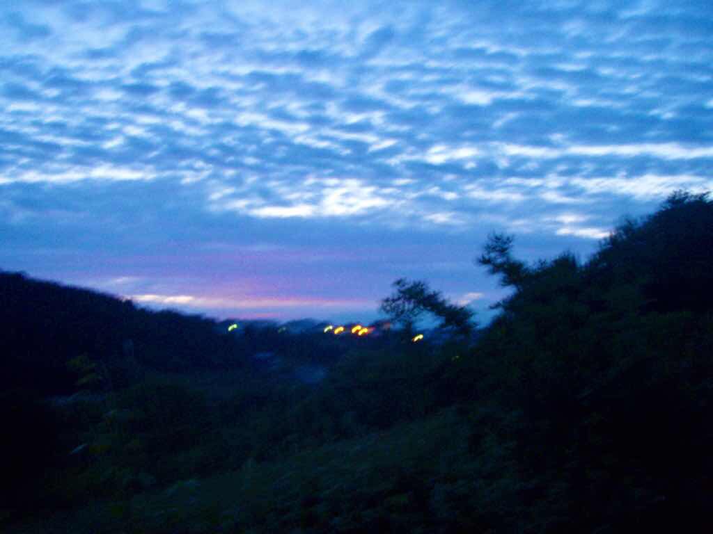 602 Camino カミーノ パラスデレイ papas de rai 向かう ポルトマリン朝焼け ピンク