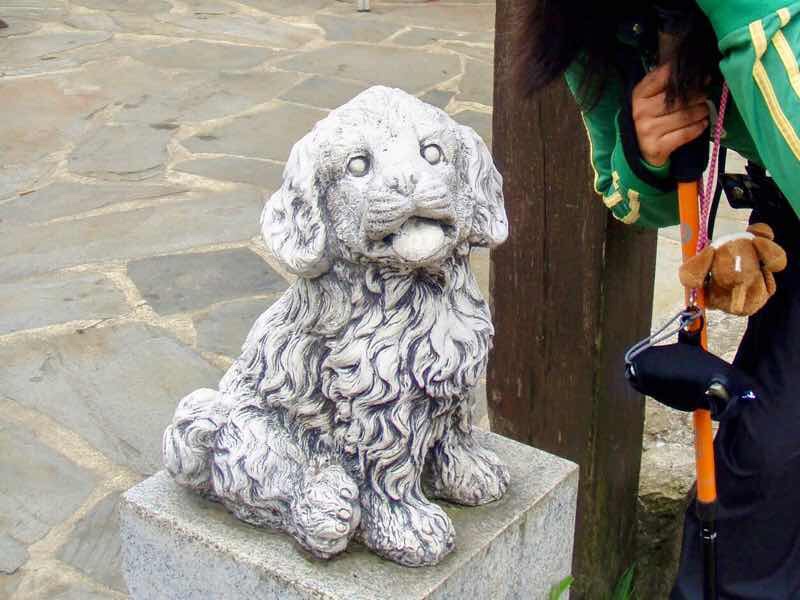 602 Camino カミーノ パラスデレイ papas de rai 向かう 犬モニュメント