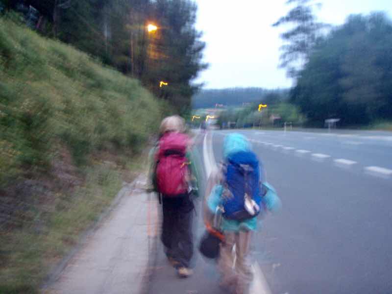 605スペイン巡礼　早朝12 サンティアゴ Santiago