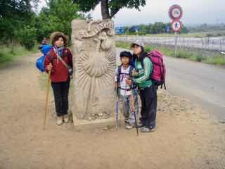 605スペイン巡礼　モニュメント123　サンティアゴ Santiago