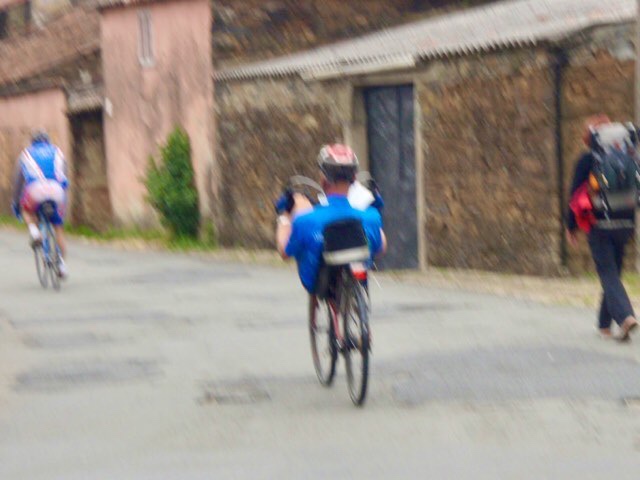 605スペイン巡礼　自転車　サンティアゴ Santiago