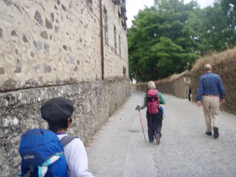 605スペイン巡礼　サンティアゴ　アルベルゲ 横道12　Santiago 街　