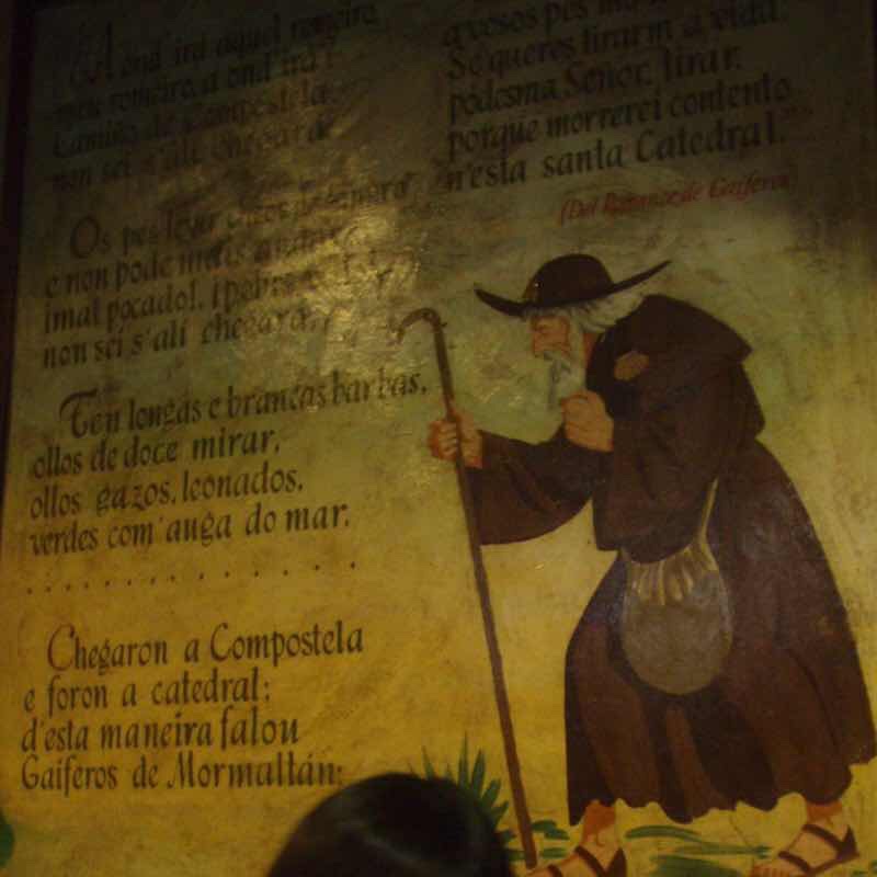 606サンティアゴ Santiago Camino 巡礼事務所 中の絵