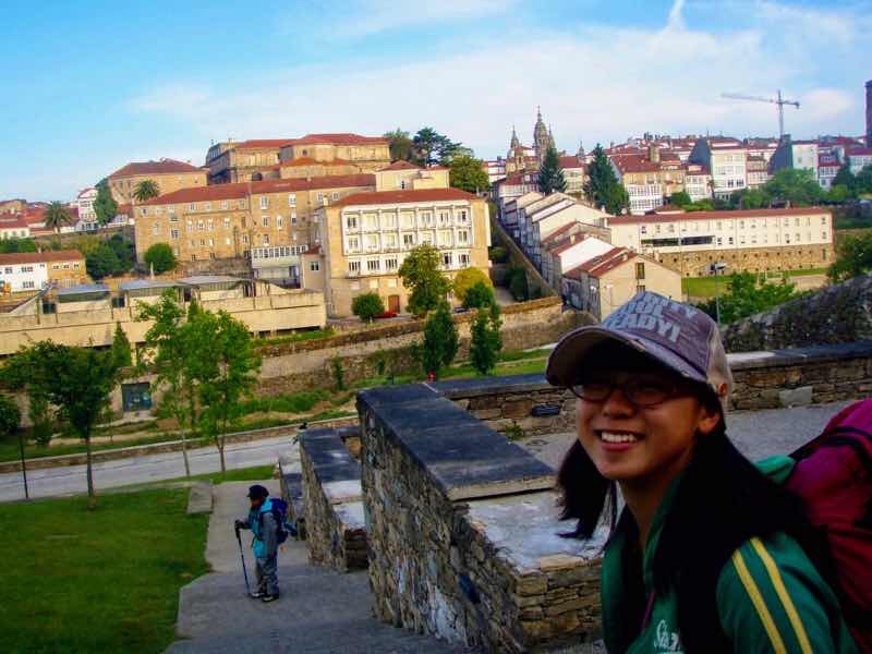 607サンティアゴ巡礼　サンティアゴ街並み12 見下ろす　カミーノ