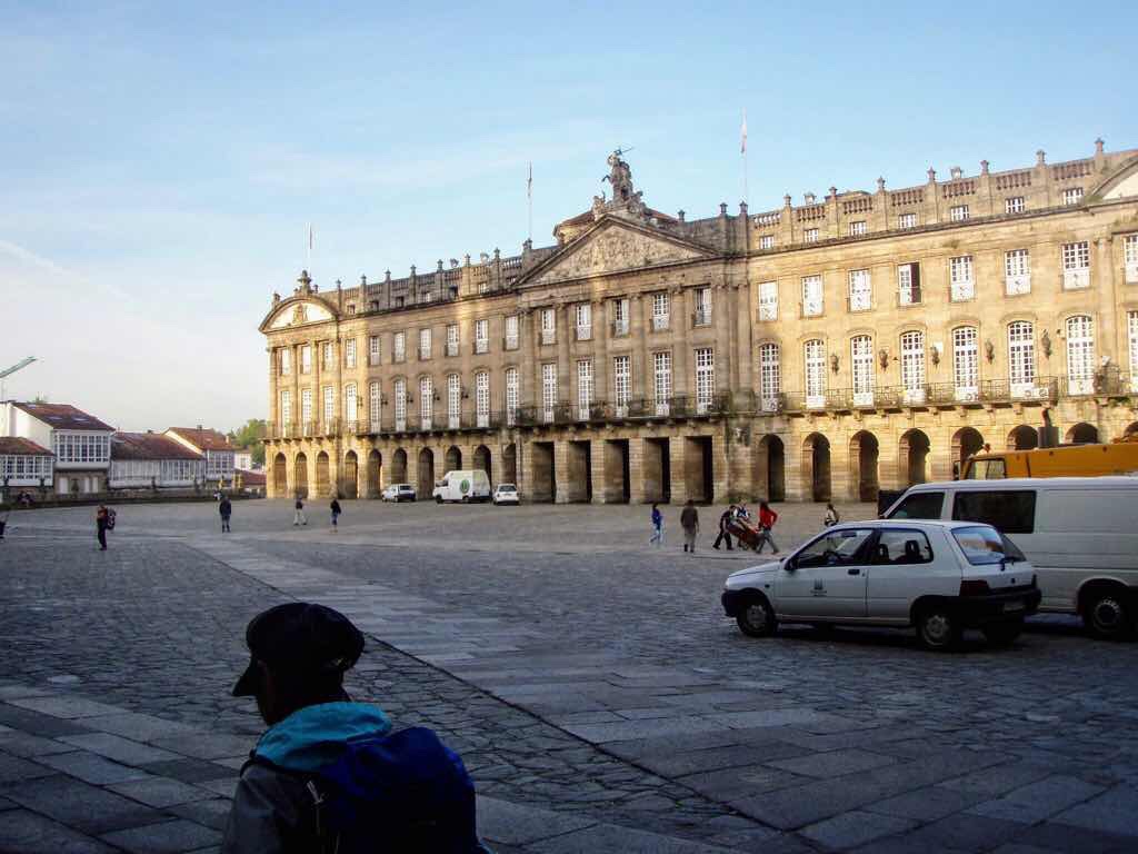 607サンティアゴ巡礼　サンティアゴ市庁舎広場　カミーノ