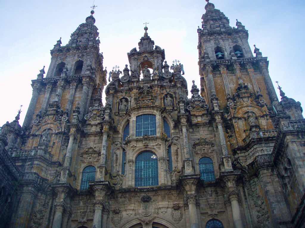 605サンティアゴ大聖堂 正面camino スペイン