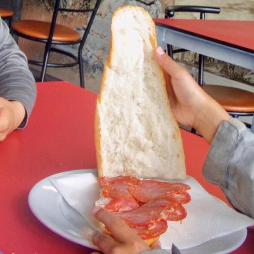 609 サンティアゴ巡礼　ボカディージョ　ハム開き　カミーノ　セー