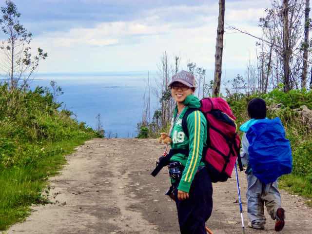 609 サンティアゴ巡礼　海がみえた大西洋景色 1正面2 カミーノ　セー