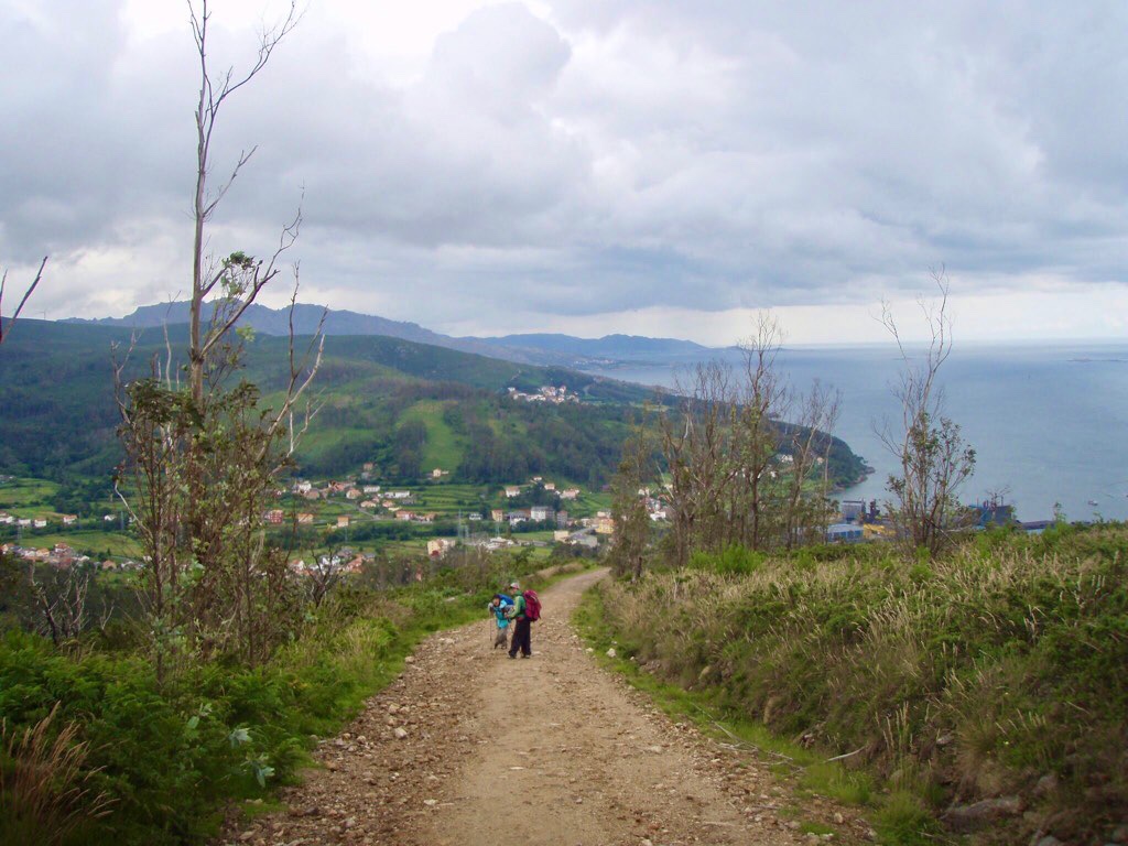 609 サンティアゴ巡礼　12海大西洋町と道　カミーノ　セー