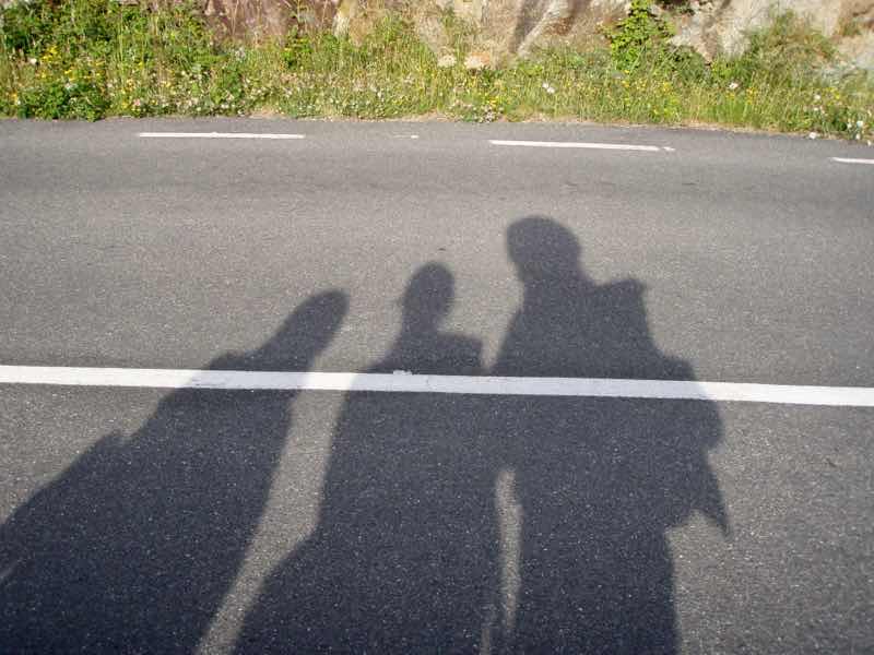 613ムシア　サンティアゴ巡礼　最終地Muxia　田舎道123影