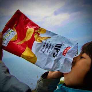 611 サンティアゴ巡礼　フィステラ　海チップス　カミーノ