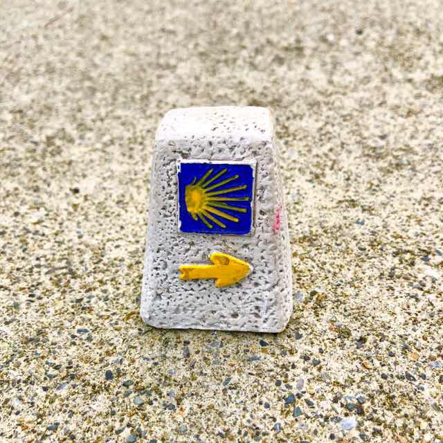 611サンティアゴ巡礼　道標　ミニチュア