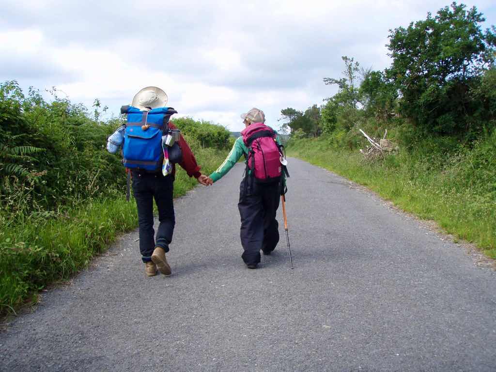 613ムシア　サンティアゴ巡礼　最終地Muxia ムシア　田舎道13手