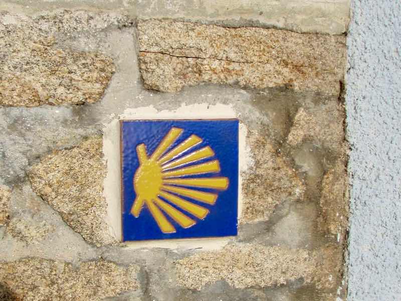 613ムシア サンティアゴ巡礼 最終地Muxia ホタテマーク