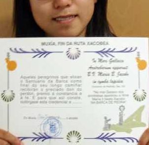 613ムシア サンティアゴ巡礼 最終地Muxia 巡礼証明書1