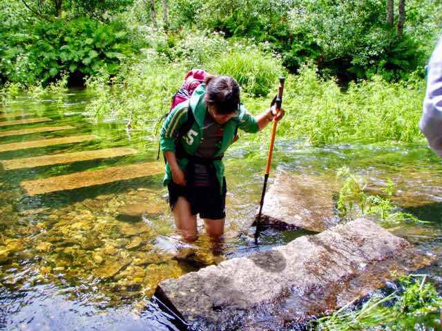 613ムシア　サンティアゴ巡礼　最終地Muxia ムシア　水没道　1深い