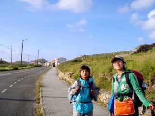 613ムシア　サンティアゴ巡礼　最終地Muxia12 青空正面