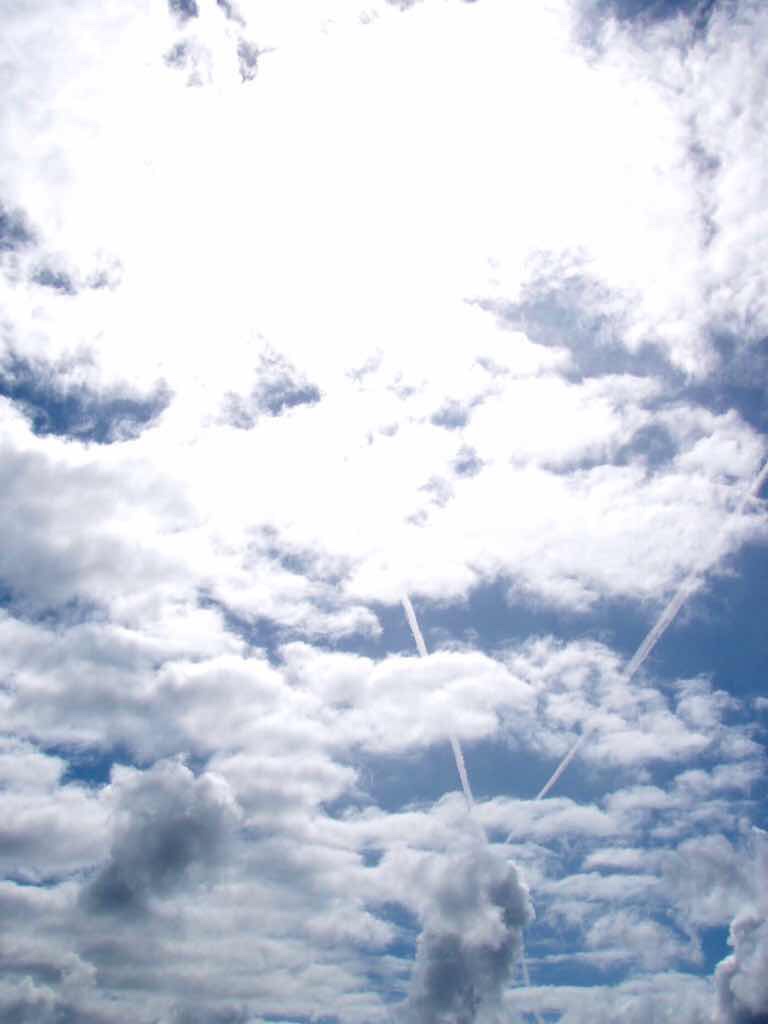 614サンティアゴ巡礼 最終地Muxia 海飛行機雲