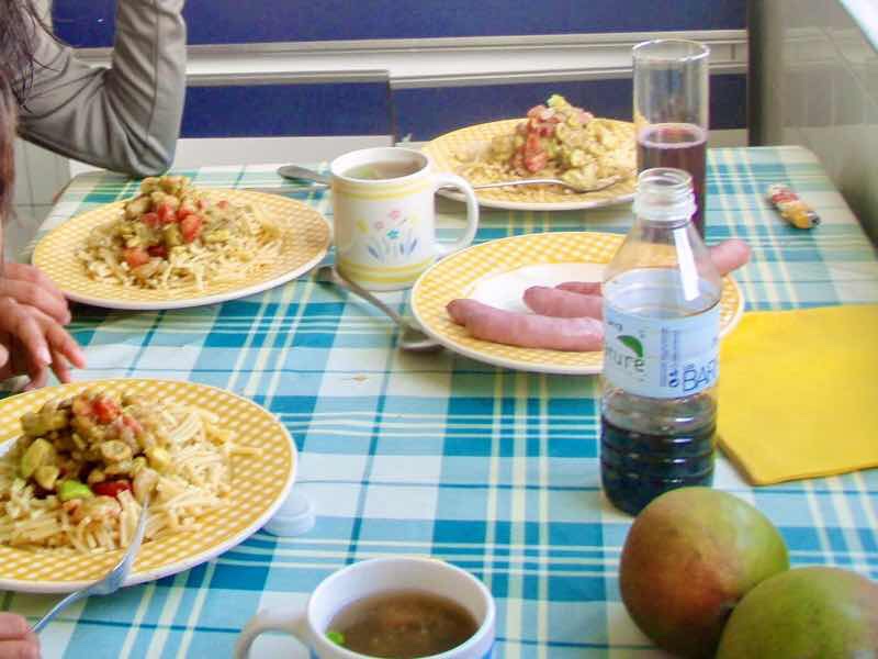 614サンティアゴ巡礼 最終地Muxia パスタディナー