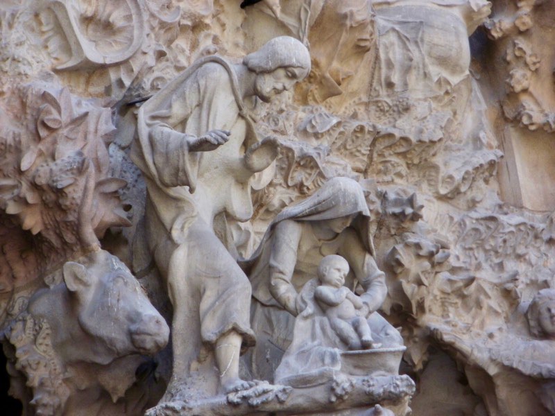 616サグラダファミリア外尾悦郎　母子