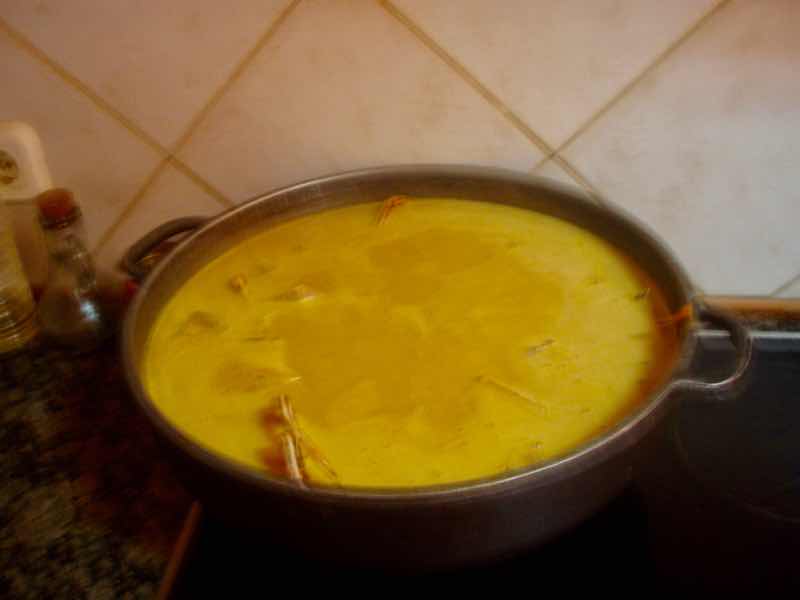 618メノルカ島Menorca 伊勢エビスープ完成