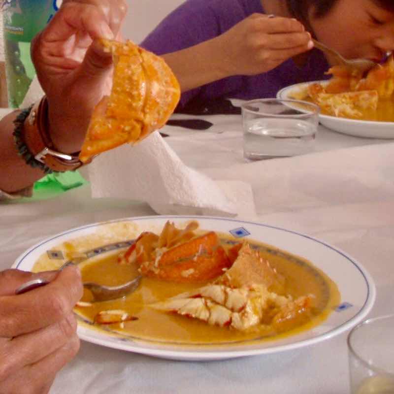 618メノルカ島Menorca 　伊勢エビスープ1皿