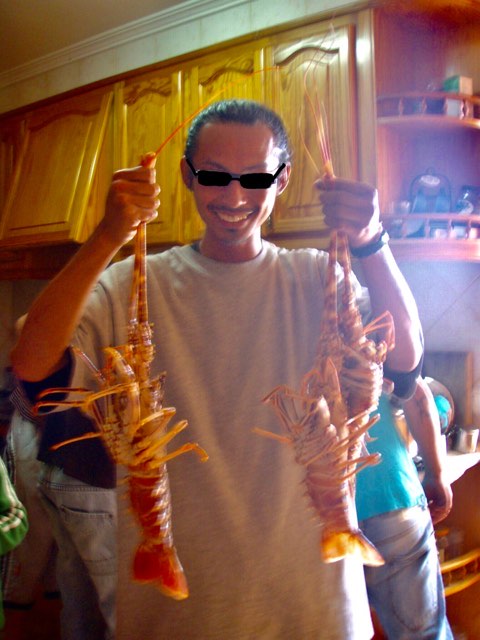 618メノルカ島Menorca 伊勢エビ3匹