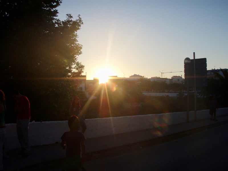 623メノルカ島 サン•フアン 馬祭り Menorca シウタデラ街の夕焼けシルエット