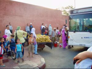 626モロッコマラケシュ バナナ屋台