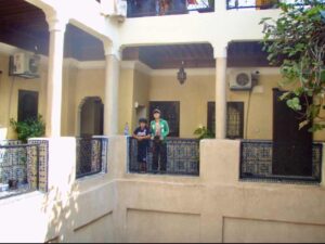 626モロッコ マラケシュ リヤド建物内12