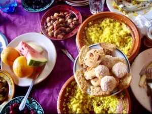 626モロッコ 料理 お菓子 果物